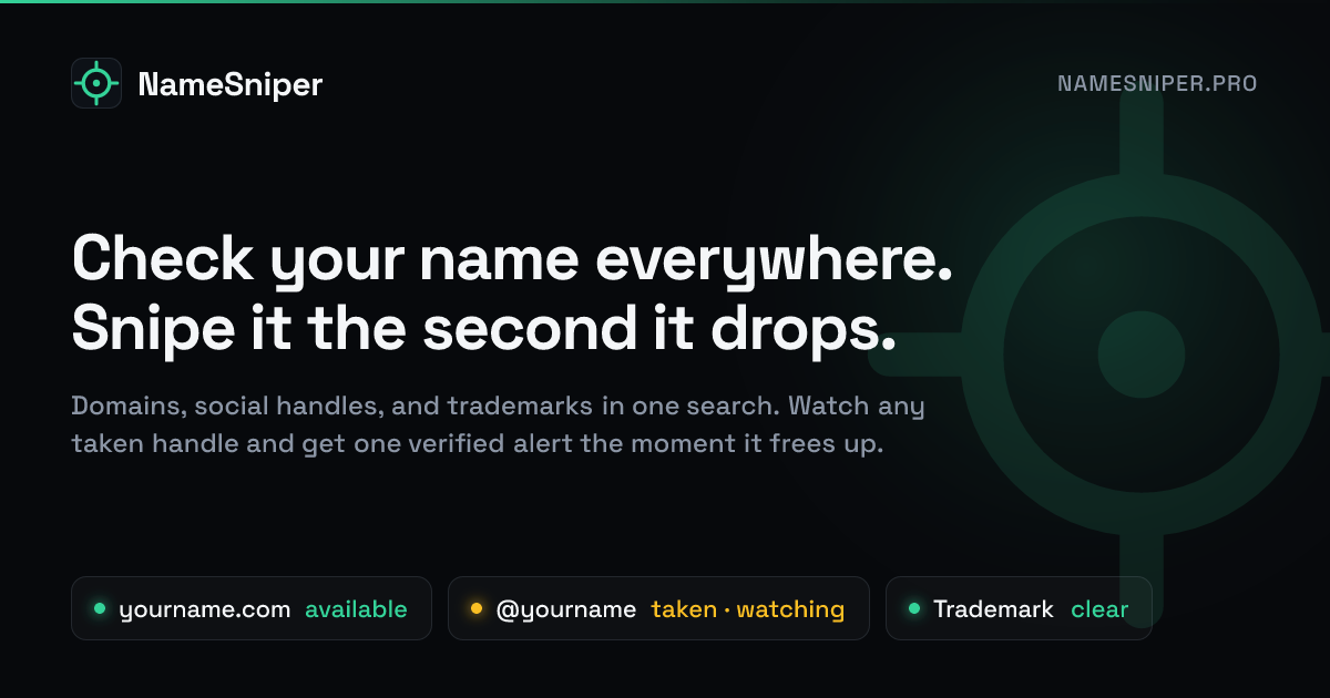 NameSniper preview